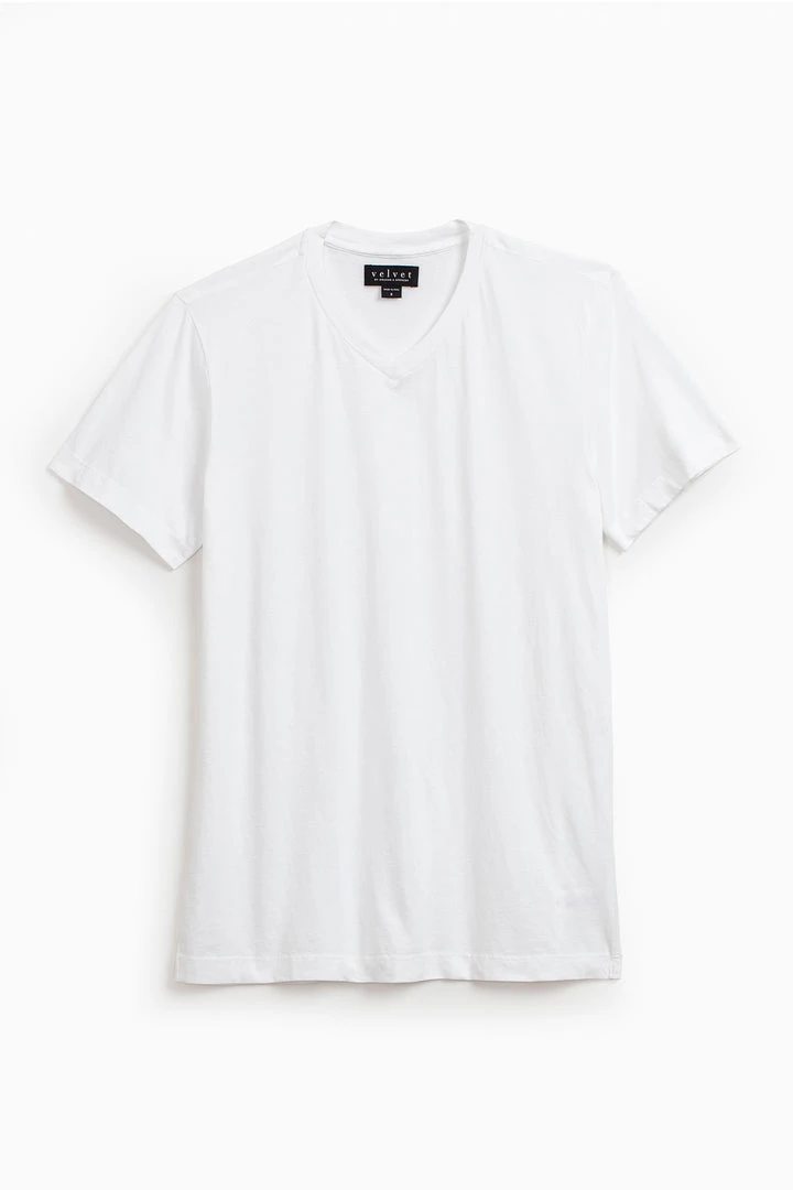 Velvet By Graham & Spencer SAMSEN WHISPER CLASSIC V-NECK TEE 22 Velvet By Graham & Spencer SAMSEN WHISPER CLASSIC V-NECK TEE