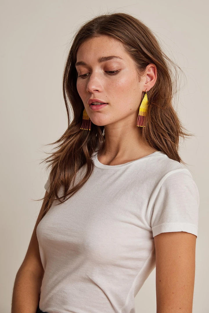 FRANJA BEADED FRINGE EARRINGS BY BLUMA PROJECT Womens 23 FRANJA BEADED FRINGE EARRINGS BY BLUMA PROJECT Womens