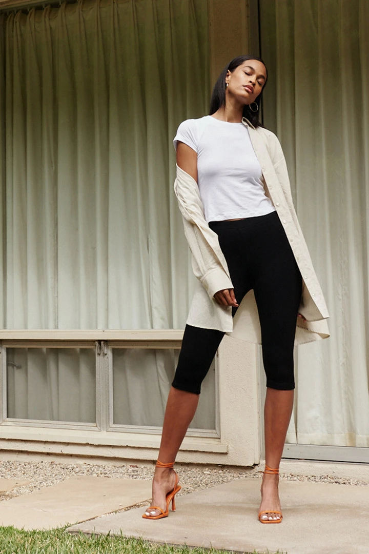 Velvet By Graham & Spencer Womens MYRA CROPPED LEGGINGS 1 Velvet By Graham & Spencer Womens MYRA CROPPED LEGGINGS