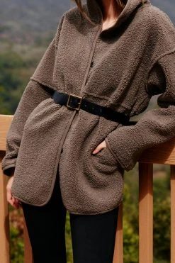 Velvet By Graham & Spencer Womens ALBANY REVERSIBLE LUX SHERPA COAT 56 Velvet By Graham & Spencer Womens ALBANY REVERSIBLE LUX SHERPA COAT