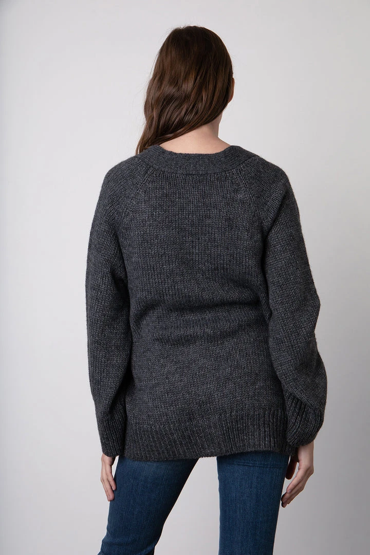 Velvet By Graham & Spencer Womens KIM BUTTON FRONT CARDIGAN 4 Velvet By Graham & Spencer Womens KIM BUTTON FRONT CARDIGAN