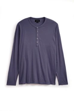 Velvet By Graham & Spencer ALVARO COTTON JERSEY HENLEY Mens 48 Velvet By Graham & Spencer ALVARO COTTON JERSEY HENLEY Mens