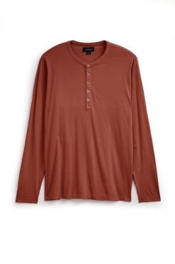 Velvet By Graham & Spencer ALVARO COTTON JERSEY HENLEY Mens 38 Velvet By Graham & Spencer ALVARO COTTON JERSEY HENLEY Mens