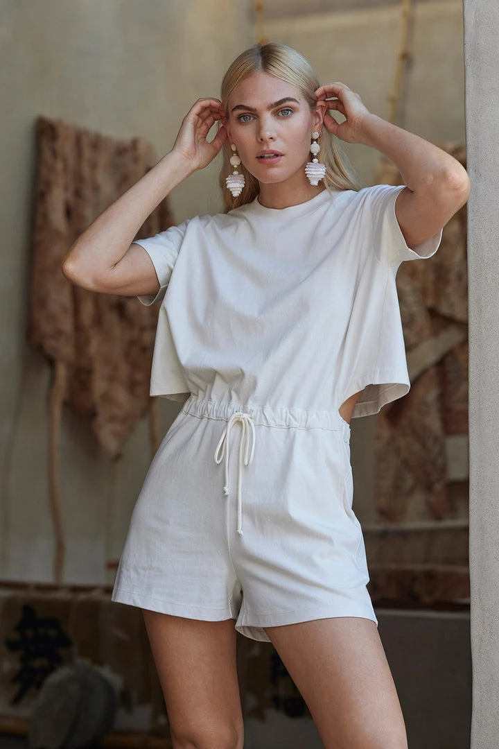 Velvet By Graham & Spencer Womens AMBER CUT OUT ROMPER 1 Velvet By Graham & Spencer Womens AMBER CUT OUT ROMPER