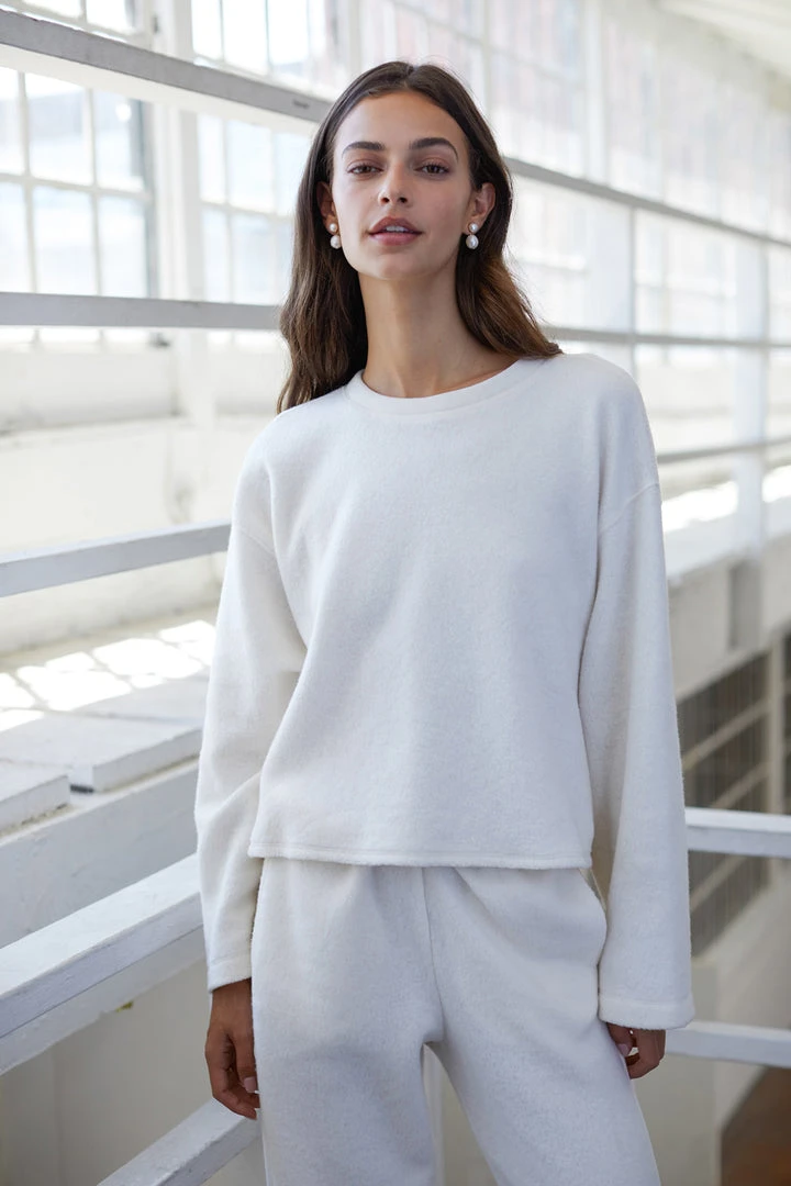 Velvet By Graham & Spencer ARISSA CROPPED SWEATSHIRT 1 Velvet By Graham & Spencer ARISSA CROPPED SWEATSHIRT