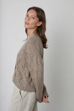 Velvet By Graham & Spencer BETH BUTTON FRONT CARDIGAN