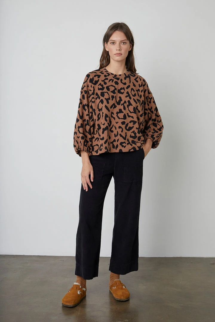 Velvet By Graham & Spencer ARABELLE PRINTED SWEATSHIRT Womens 2 Velvet By Graham & Spencer ARABELLE PRINTED SWEATSHIRT Womens