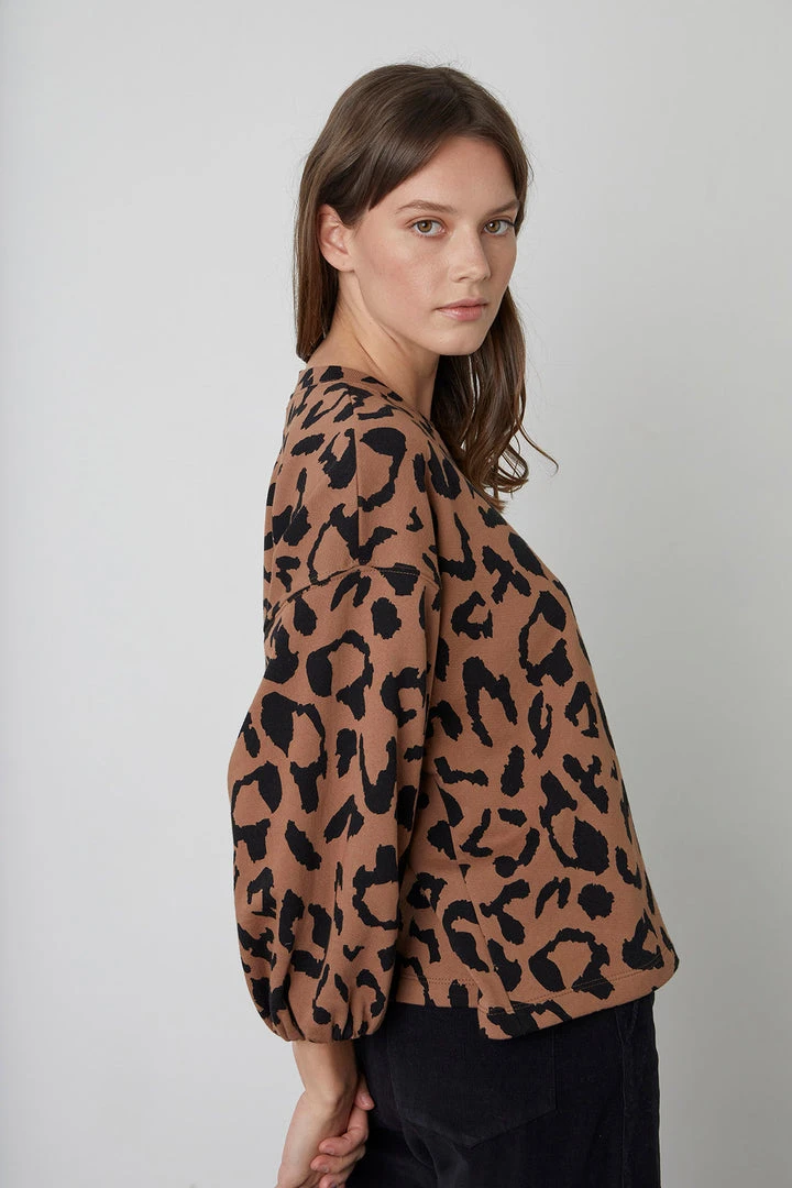 Velvet By Graham & Spencer ARABELLE PRINTED SWEATSHIRT Womens 3 Velvet By Graham & Spencer ARABELLE PRINTED SWEATSHIRT Womens