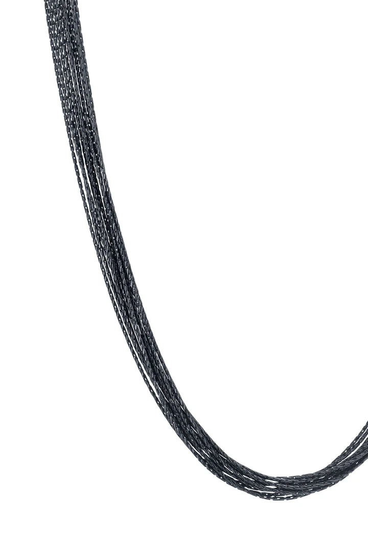 Sloan Studio BLACK RHODIUM NECKLACE BY SLOAN Womens 2 Sloan Studio BLACK RHODIUM NECKLACE BY SLOAN Womens