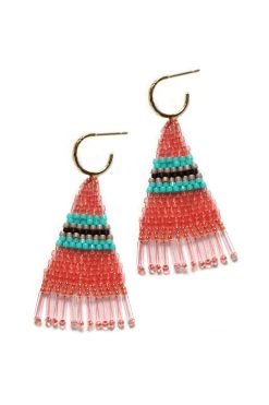 BRIE BEADED FRINGE EARRINGS BY BLUMA PROJECT 22 BRIE BEADED FRINGE EARRINGS BY BLUMA PROJECT
