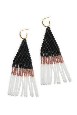 FRANJA BEADED FRINGE EARRINGS BY BLUMA PROJECT Womens 27 FRANJA BEADED FRINGE EARRINGS BY BLUMA PROJECT Womens
