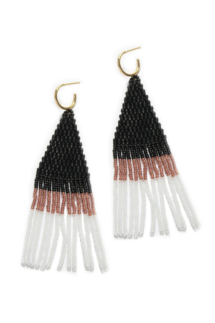 FRANJA BEADED FRINGE EARRINGS BY BLUMA PROJECT Womens 5 FRANJA BEADED FRINGE EARRINGS BY BLUMA PROJECT Womens
