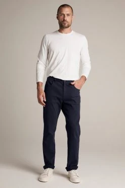 Velvet By Graham & Spencer STEWART SUEDED COTTON PANT