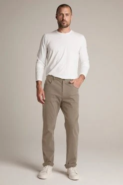 Velvet By Graham & Spencer STEWART SUEDED COTTON PANT