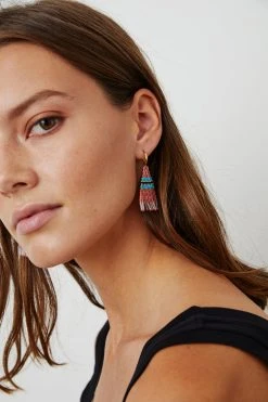 BRIE BEADED FRINGE EARRINGS BY BLUMA PROJECT 21 BRIE BEADED FRINGE EARRINGS BY BLUMA PROJECT