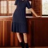 Velvet By Graham & Spencer Womens BRIE PUFF SLEEVE DRESS