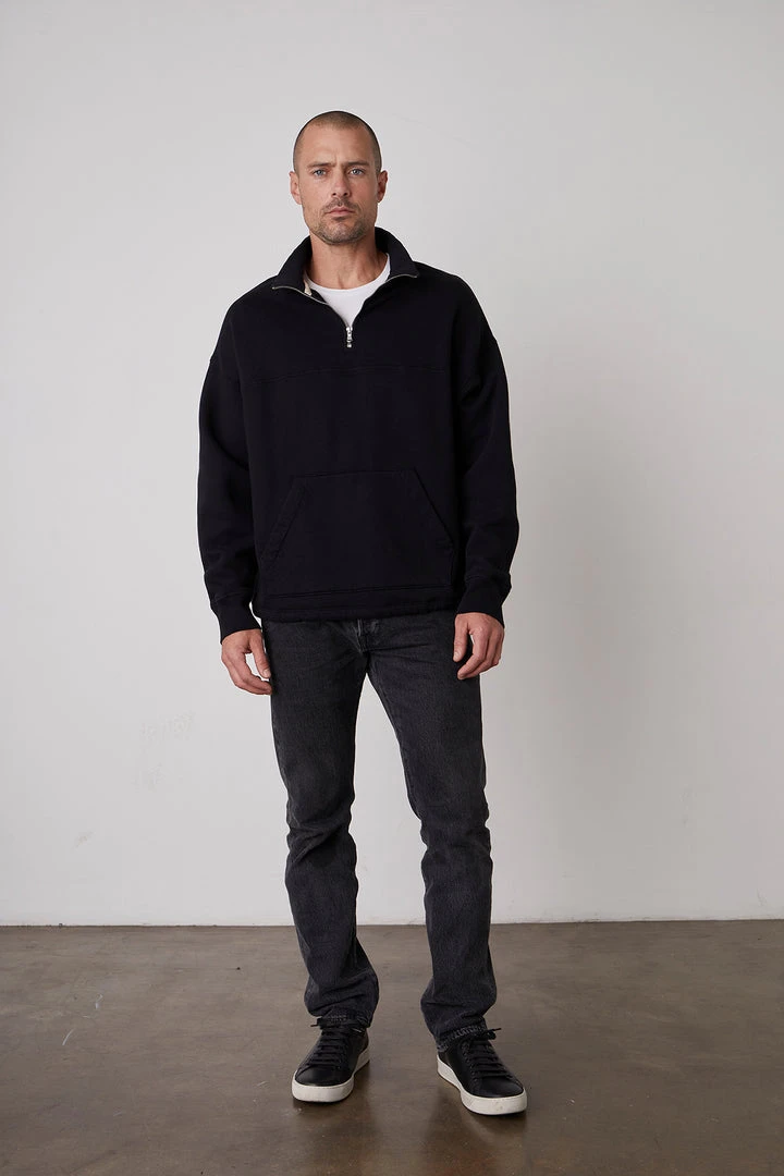 Velvet By Graham & Spencer Mens BALDWIN QUARTER-ZIP SWEATSHIRT 6 Velvet By Graham & Spencer Mens BALDWIN QUARTER-ZIP SWEATSHIRT