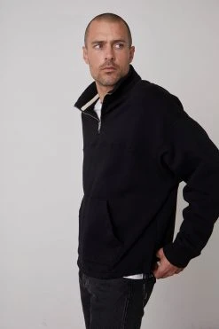 Velvet By Graham & Spencer Mens BALDWIN QUARTER-ZIP SWEATSHIRT 9 Velvet By Graham & Spencer Mens BALDWIN QUARTER-ZIP SWEATSHIRT