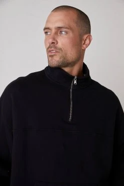 Velvet By Graham & Spencer Mens BALDWIN QUARTER-ZIP SWEATSHIRT 8 Velvet By Graham & Spencer Mens BALDWIN QUARTER-ZIP SWEATSHIRT