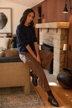 Velvet By Graham & Spencer BRYNNE CASHMERE CREW NECK SWEATER 15 Velvet By Graham & Spencer BRYNNE CASHMERE CREW NECK SWEATER