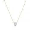 Velvet By Graham & Spencer SUPER TINY SOLID PAVÉ TEARDROP NECKLACE By ADINA REYTER Jewelry