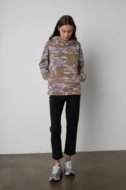 Velvet By Graham & Spencer HAYDEN CAMO HOODIE Womens
