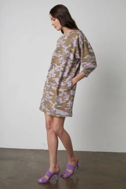 Velvet By Graham & Spencer PIPER CAMO DRESS 6 Velvet By Graham & Spencer PIPER CAMO DRESS