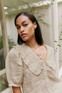 Velvet By Graham & Spencer CARAH LINEN BLOUSE 19 Velvet By Graham & Spencer CARAH LINEN BLOUSE