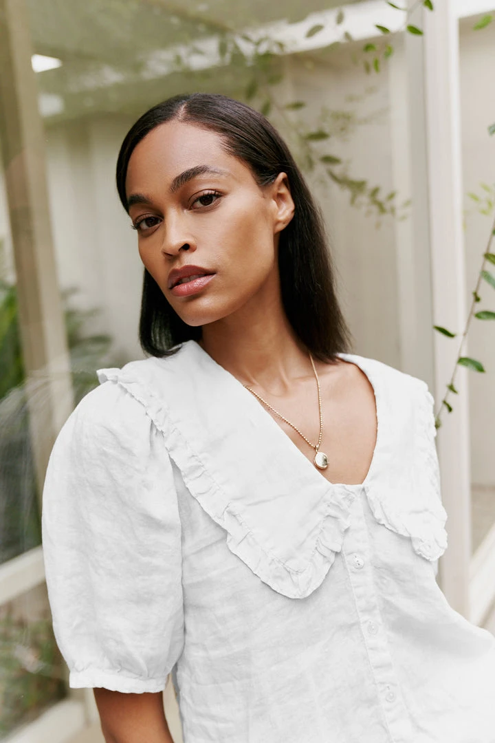 Velvet By Graham & Spencer CARAH LINEN BLOUSE 1 Velvet By Graham & Spencer CARAH LINEN BLOUSE