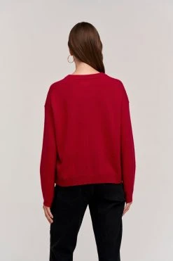 Velvet By Graham & Spencer BRYNNE CASHMERE CREW NECK SWEATER 46 Velvet By Graham & Spencer BRYNNE CASHMERE CREW NECK SWEATER