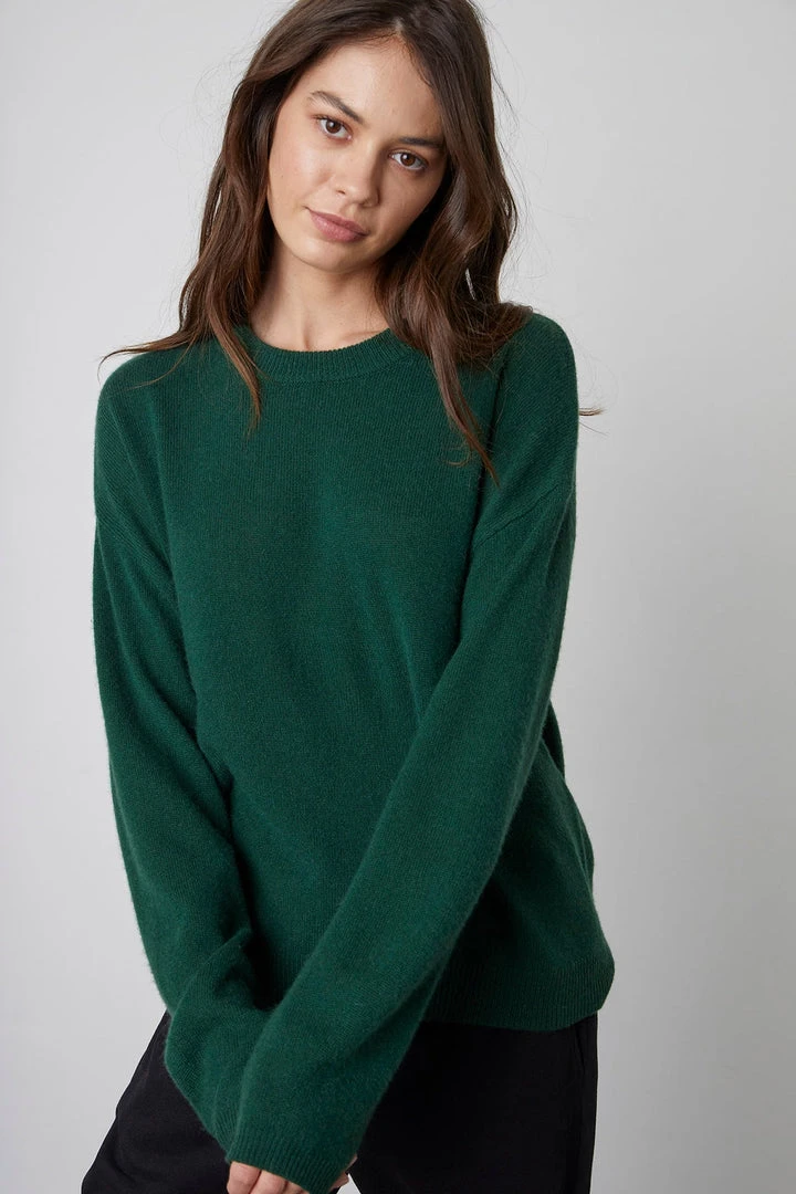 Velvet By Graham & Spencer BRYNNE CASHMERE CREW NECK SWEATER 15 Velvet By Graham & Spencer BRYNNE CASHMERE CREW NECK SWEATER