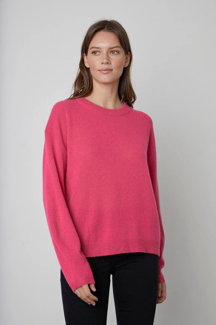 Velvet By Graham & Spencer BRYNNE CASHMERE CREW NECK SWEATER 7 Velvet By Graham & Spencer BRYNNE CASHMERE CREW NECK SWEATER