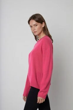 Velvet By Graham & Spencer BRYNNE CASHMERE CREW NECK SWEATER 18 Velvet By Graham & Spencer BRYNNE CASHMERE CREW NECK SWEATER