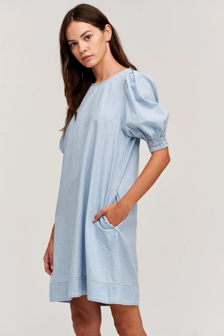 Velvet By Graham & Spencer NAOMI CHAMBRAY SHIFT DRESS 5 Velvet By Graham & Spencer NAOMI CHAMBRAY SHIFT DRESS
