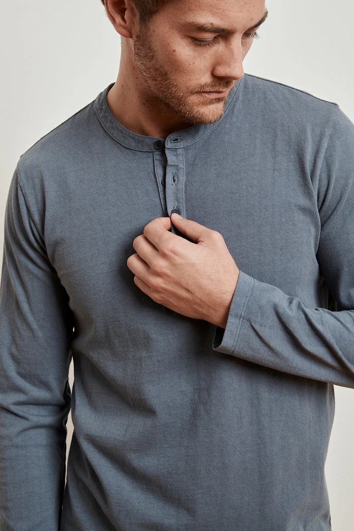 Velvet By Graham & Spencer BRIAN HEAVY JERSEY HENLEY 3 Velvet By Graham & Spencer BRIAN HEAVY JERSEY HENLEY