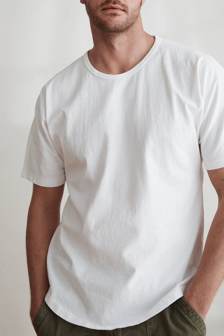 Velvet By Graham & Spencer RICK COTTON JERSEY DROP SHOULDER CREW TEE 1 Velvet By Graham & Spencer RICK COTTON JERSEY DROP SHOULDER CREW TEE
