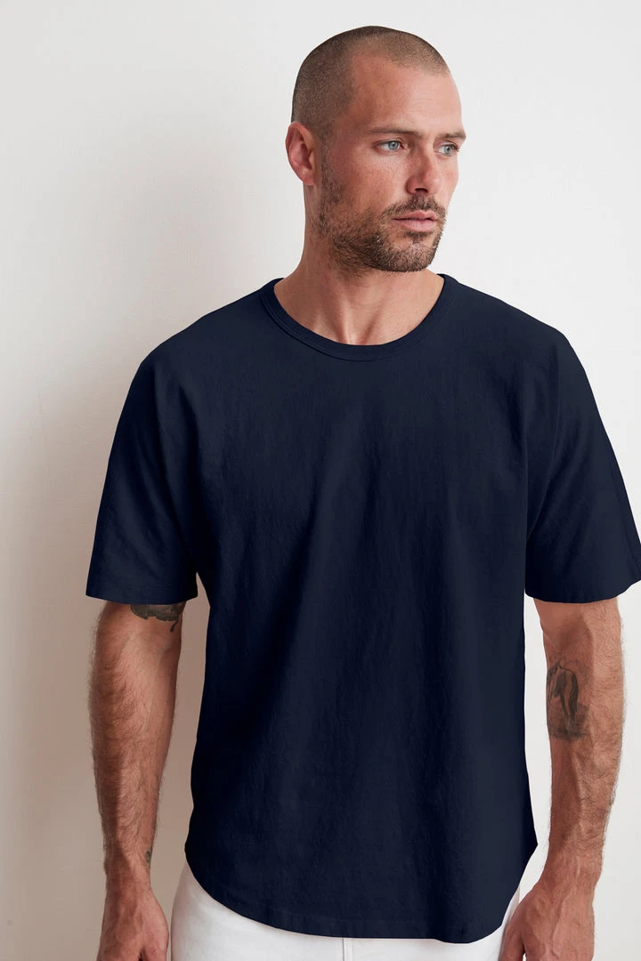 Velvet By Graham & Spencer RICK DROP SHOULDER CREW TEE Mens 1 Velvet By Graham & Spencer RICK DROP SHOULDER CREW TEE Mens