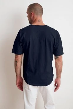 Velvet By Graham & Spencer RICK DROP SHOULDER CREW TEE Mens 9 Velvet By Graham & Spencer RICK DROP SHOULDER CREW TEE Mens