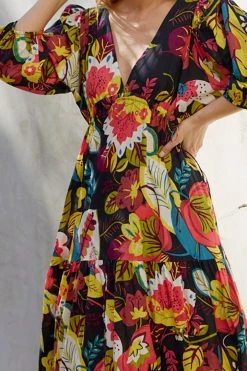 Velvet By Graham & Spencer CHLOE PRINTED MAXI DRESS 9 Velvet By Graham & Spencer CHLOE PRINTED MAXI DRESS