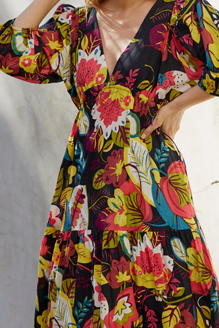 Velvet By Graham & Spencer CHLOE PRINTED MAXI DRESS 5 Velvet By Graham & Spencer CHLOE PRINTED MAXI DRESS