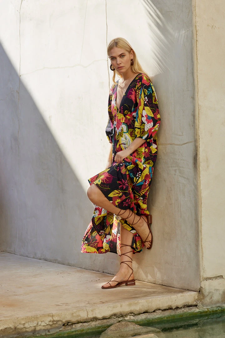Velvet By Graham & Spencer CHLOE PRINTED MAXI DRESS 2 Velvet By Graham & Spencer CHLOE PRINTED MAXI DRESS
