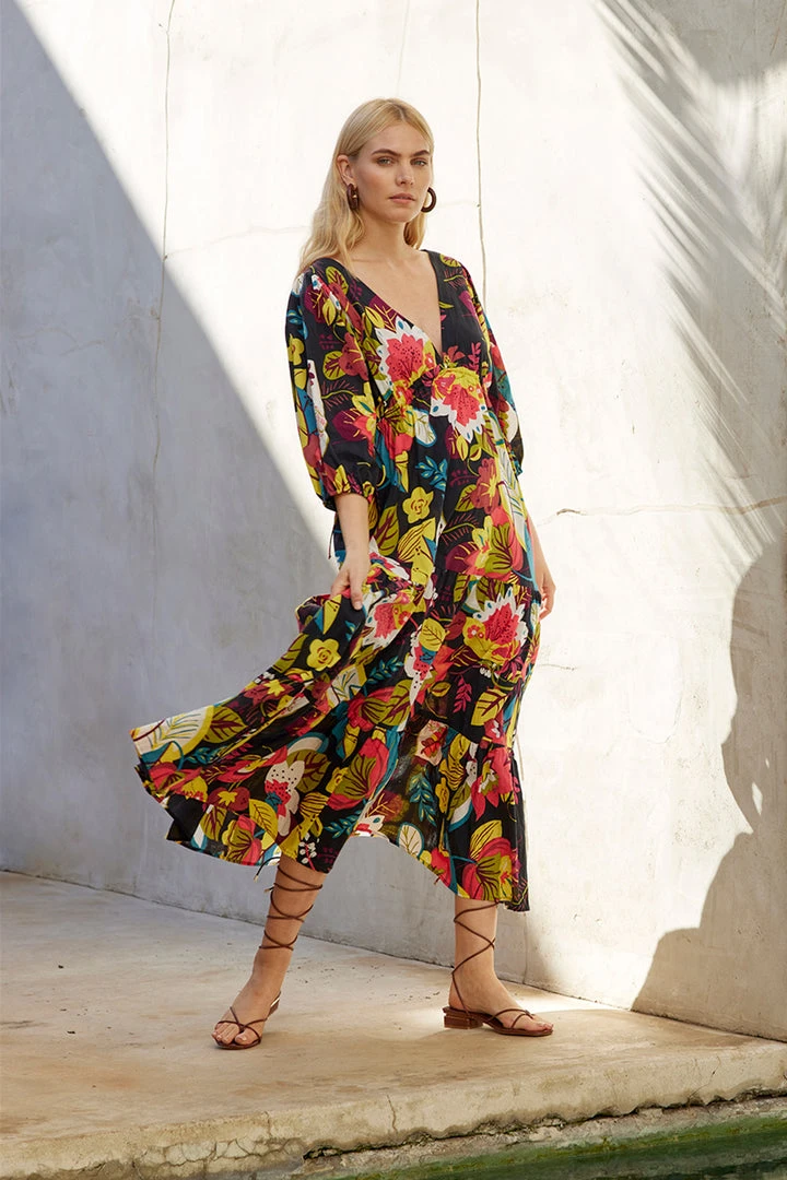 Velvet By Graham & Spencer CHLOE PRINTED MAXI DRESS 1 Velvet By Graham & Spencer CHLOE PRINTED MAXI DRESS