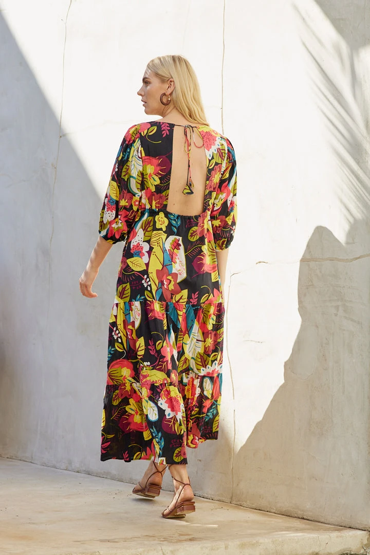 Velvet By Graham & Spencer CHLOE PRINTED MAXI DRESS 3 Velvet By Graham & Spencer CHLOE PRINTED MAXI DRESS