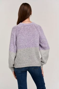 Velvet By Graham & Spencer SKYLAR COLORBLOCK SWEATER