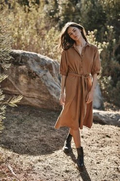 Velvet By Graham & Spencer JOSIE CORDUROY DRESS Womens