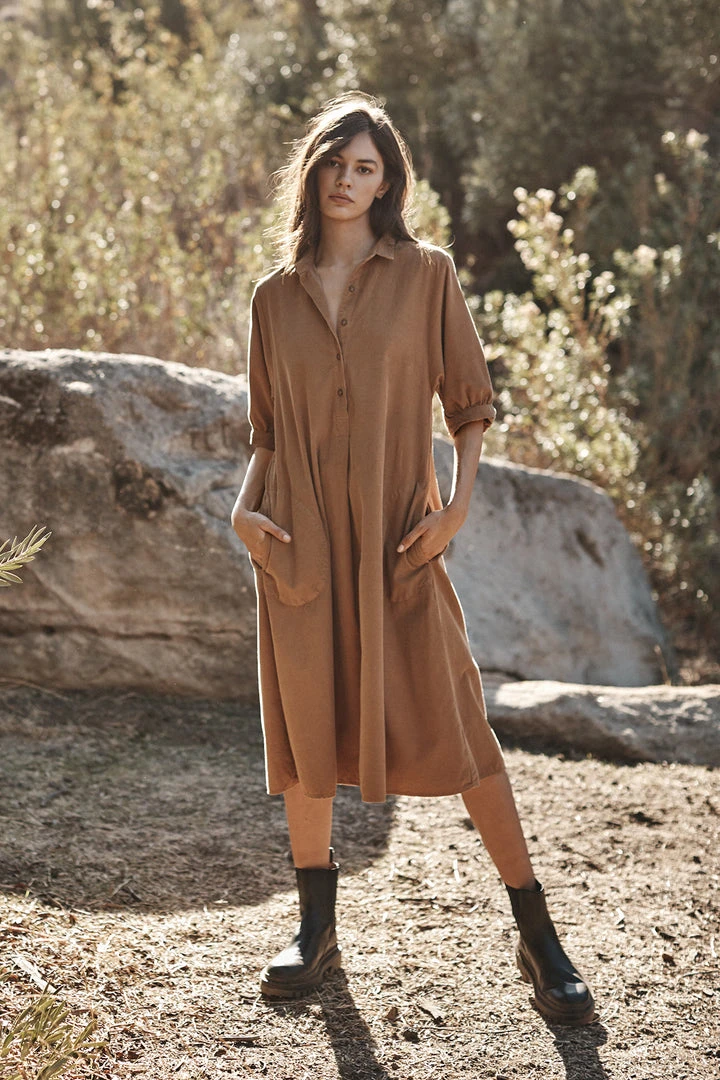 Velvet By Graham & Spencer JOSIE CORDUROY DRESS Womens 1 Velvet By Graham & Spencer JOSIE CORDUROY DRESS Womens