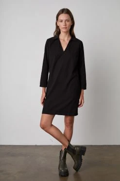 Velvet By Graham & Spencer LANA CORDUROY SHIRT DRESS