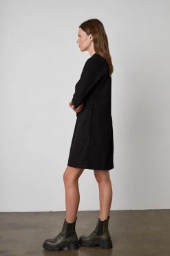 Velvet By Graham & Spencer LANA CORDUROY SHIRT DRESS