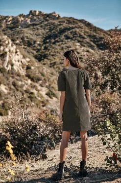 Velvet By Graham & Spencer Womens RYLEIGH CORDUROY DRESS