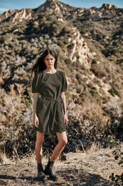 Velvet By Graham & Spencer Womens RYLEIGH CORDUROY DRESS